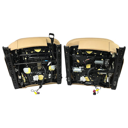 Jogo Bancos Porsche Macan 2016 2017 2018 Couro Camurça Bege