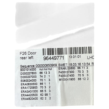 Forro Porta BMW X4 2015 2016 2017 2018 Traseiro Esquerdo