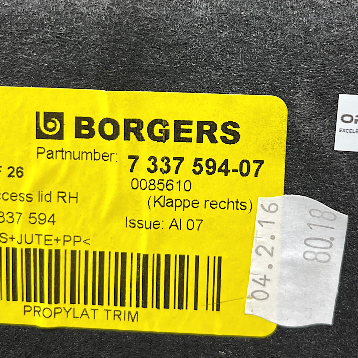 Forro Porta Mala BMW X4 28i 2015 2016 2017 2018 Direito