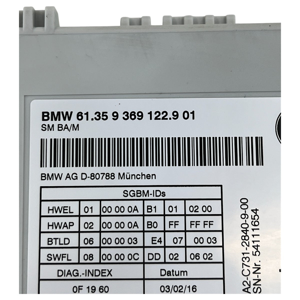 Módulo Banco Elétrico Memória BMW X4 2015 2016 2017 2018