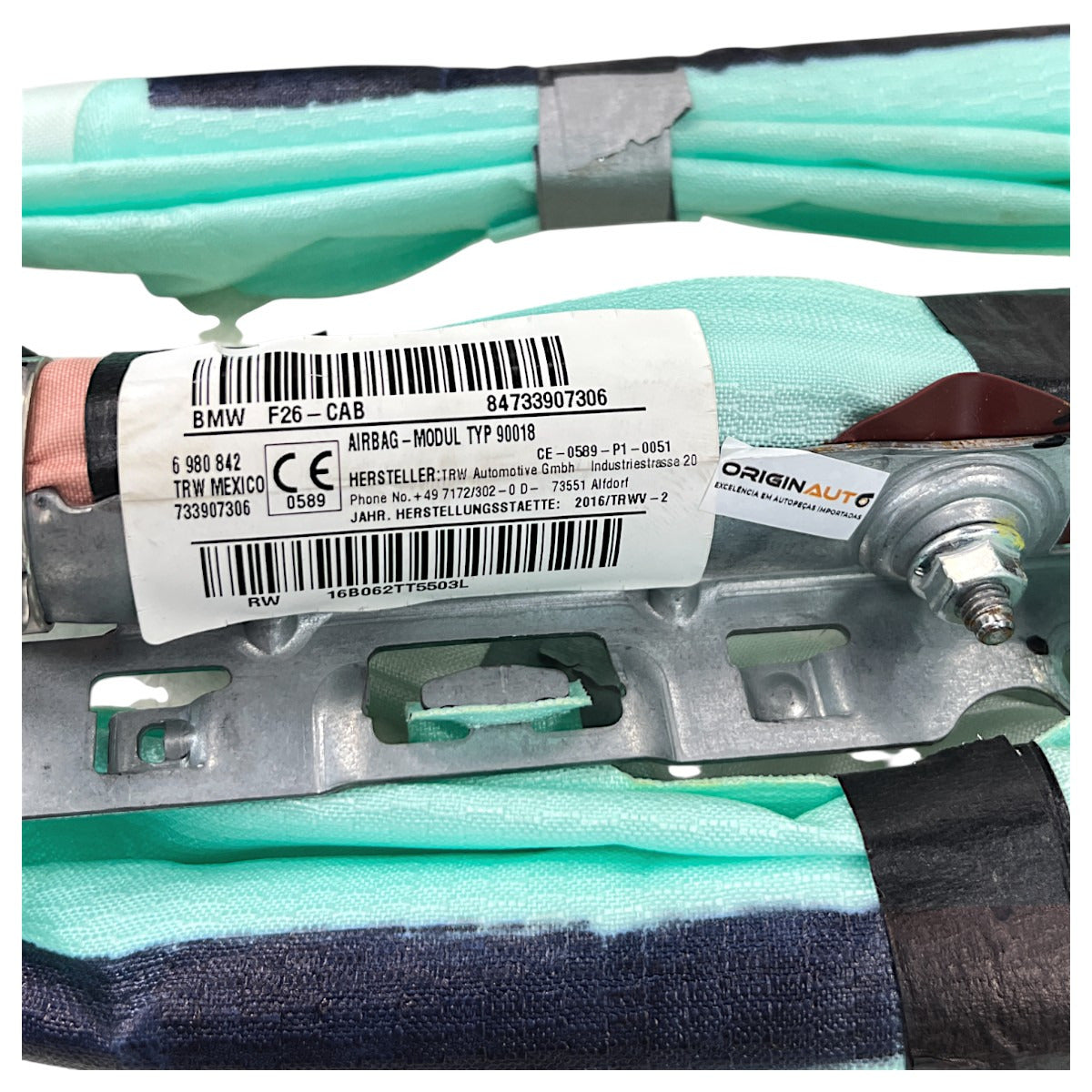 Airbag Cortina BMW X4 2015 2016 2017 2018 Esquerda 6980842