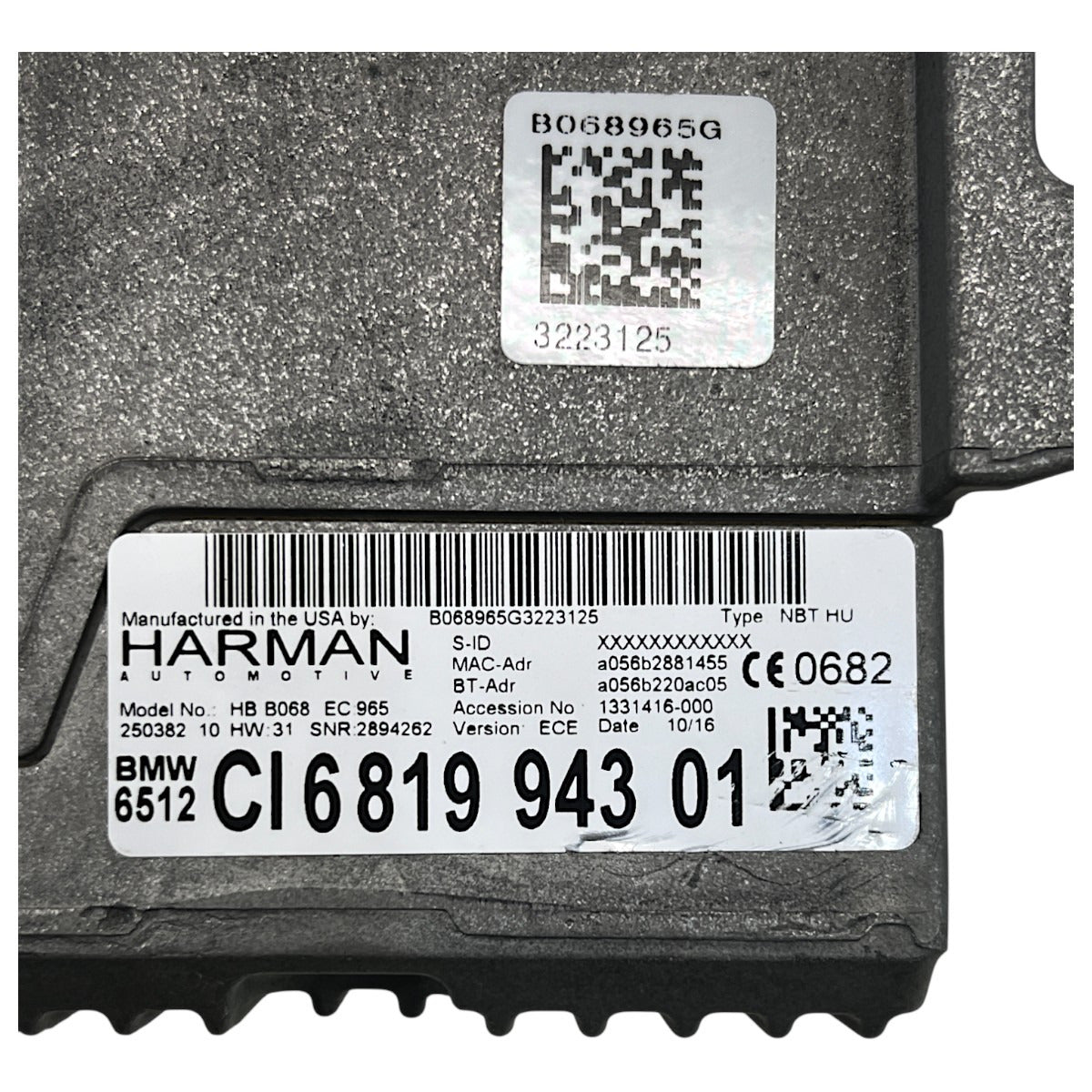 Módulo Central Multimídia Leitor BMW X4 2015 2016 2017 2018