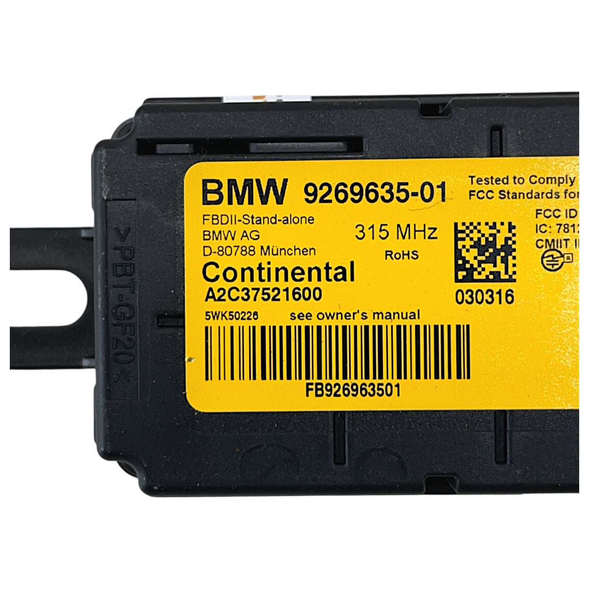 Módulo Central BMW X4 28i 2015 2016 2017 2018 Alarme 9269635