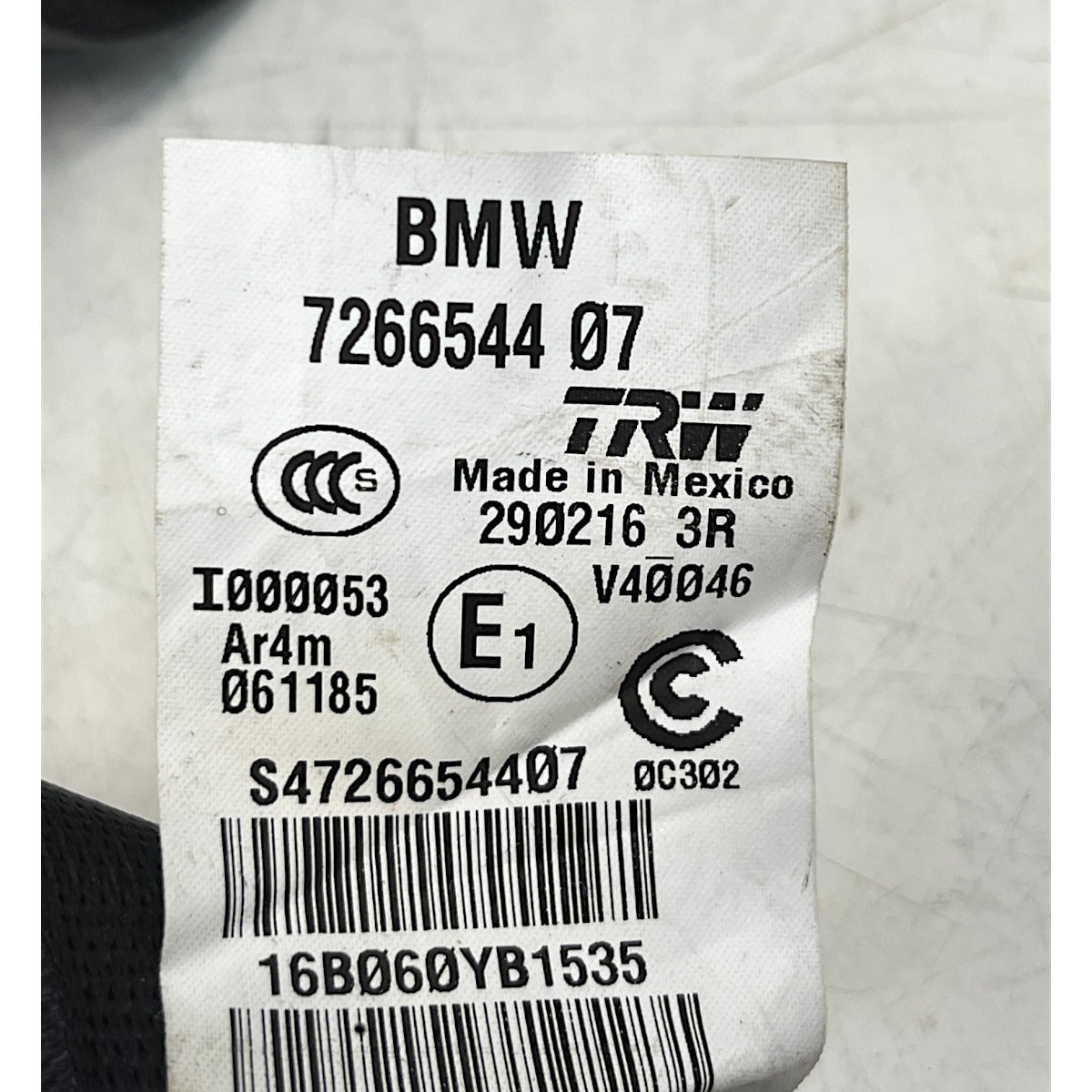 Cinto Segurança BMW X4 2015 a 2017 2018  Traseiro Direito