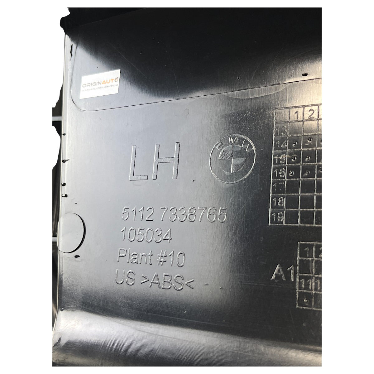 Guia Trava Parachoque BMW X4 2015 a 2018 Traseiro Esquerdo