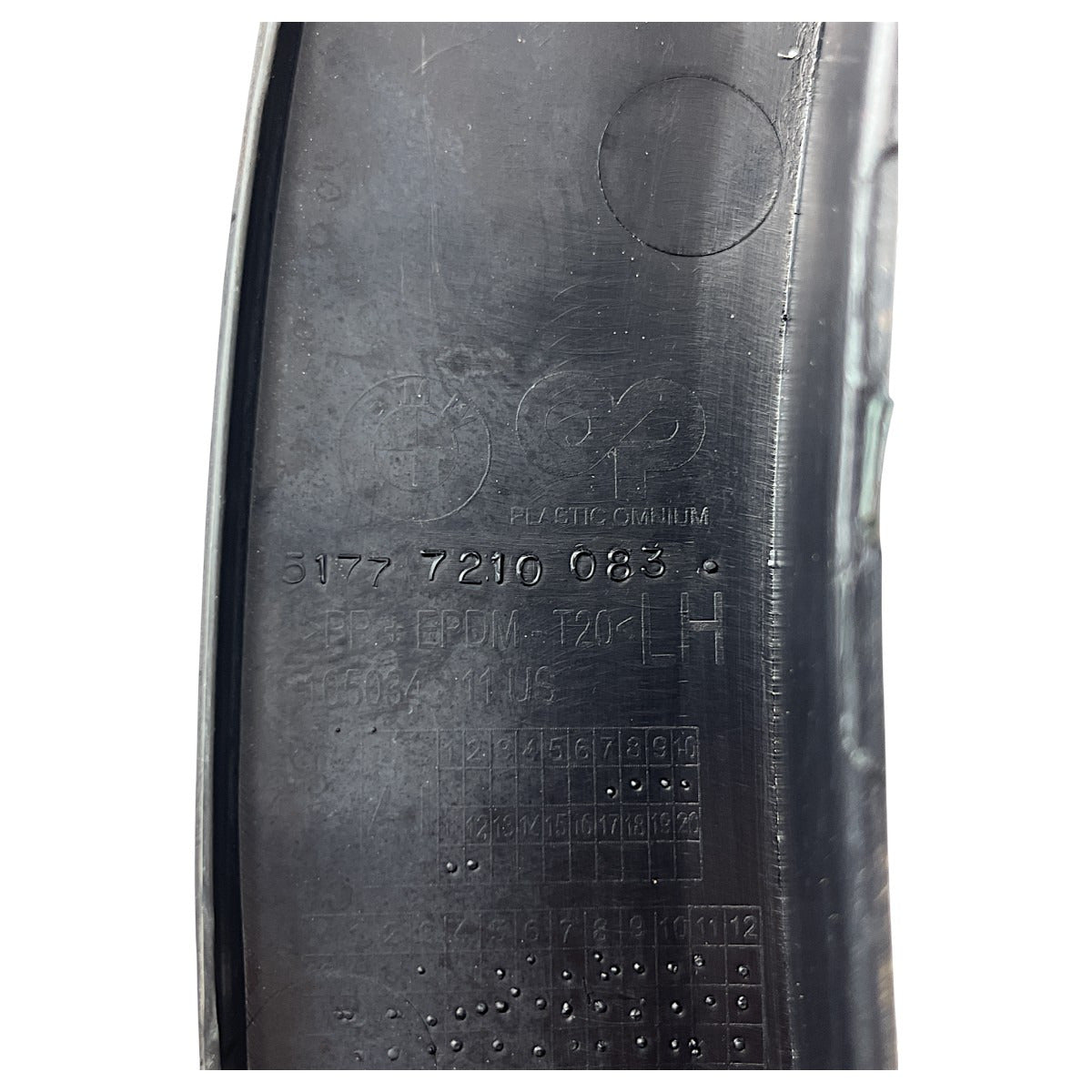 Moldura Arco Caixa Roda BMW X4 2015 a 2018 Traseiro Esquerdo