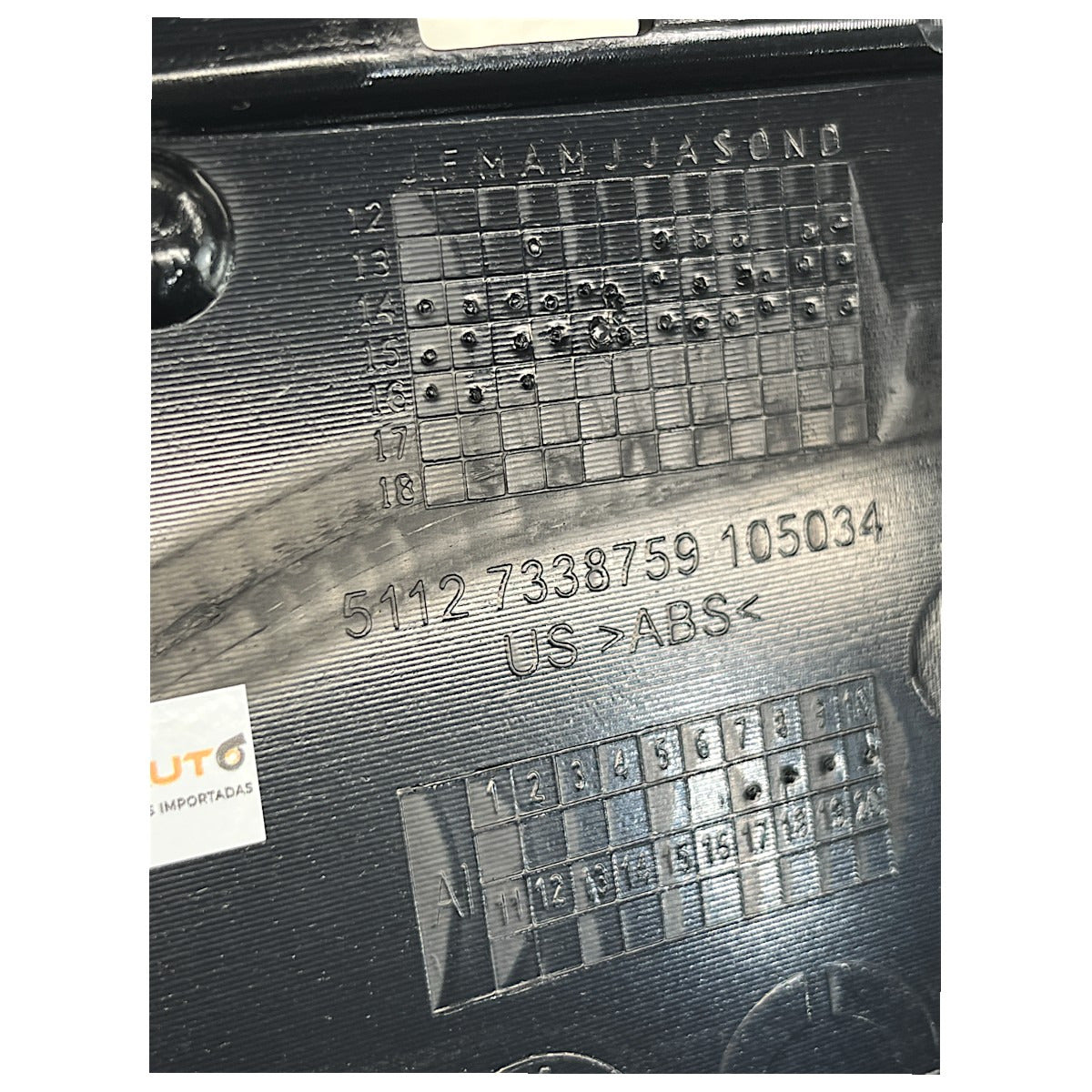 Guia Trava Parachoque BMW X4 2015 a 2018 Traseiro Esquerdo