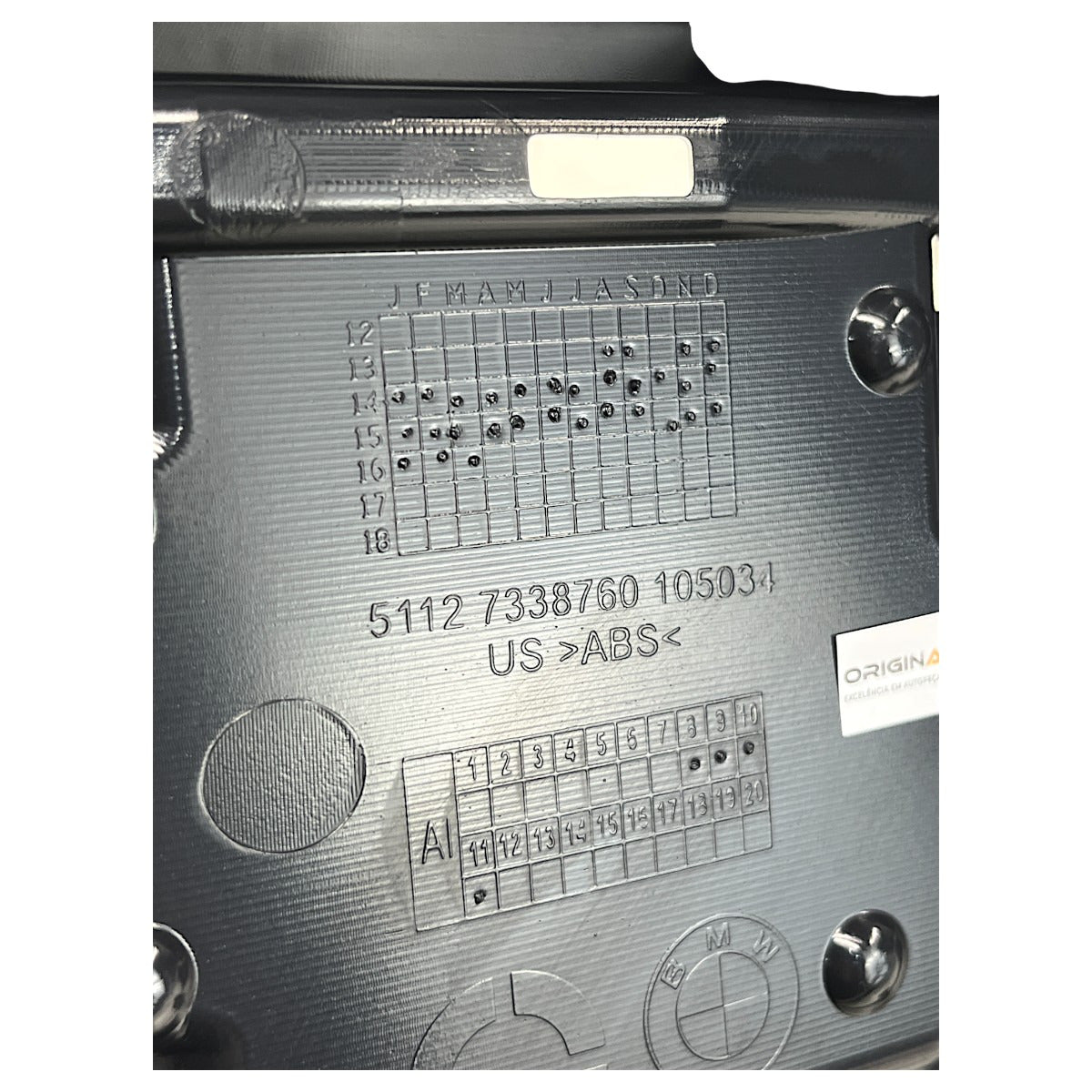 Guia Trava Parachoque BMW X4 2015 a 2018 Traseiro Direito