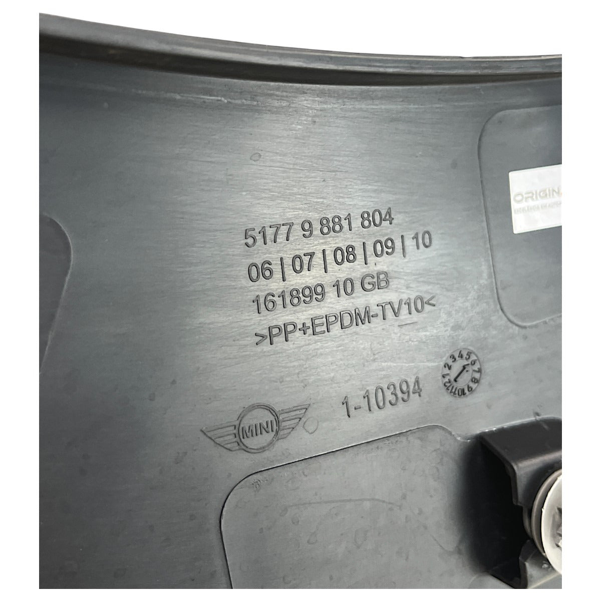 Moldura Caixa Roda Mini Cooper 2021 a 2023 Traseiro Direito