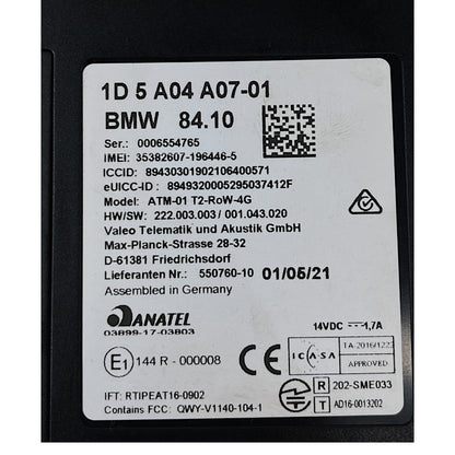 Módulo Bluetooth Telematic Mini Cooper S 2021 2022 2023