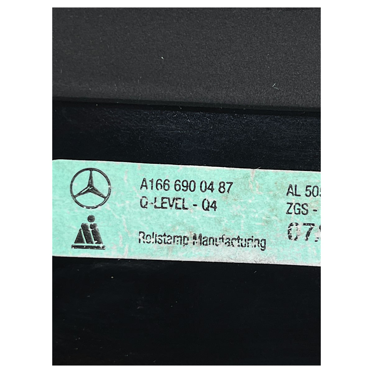 Moldura Coluna Porta Mercedes GL 350 2014 Traseira Direita