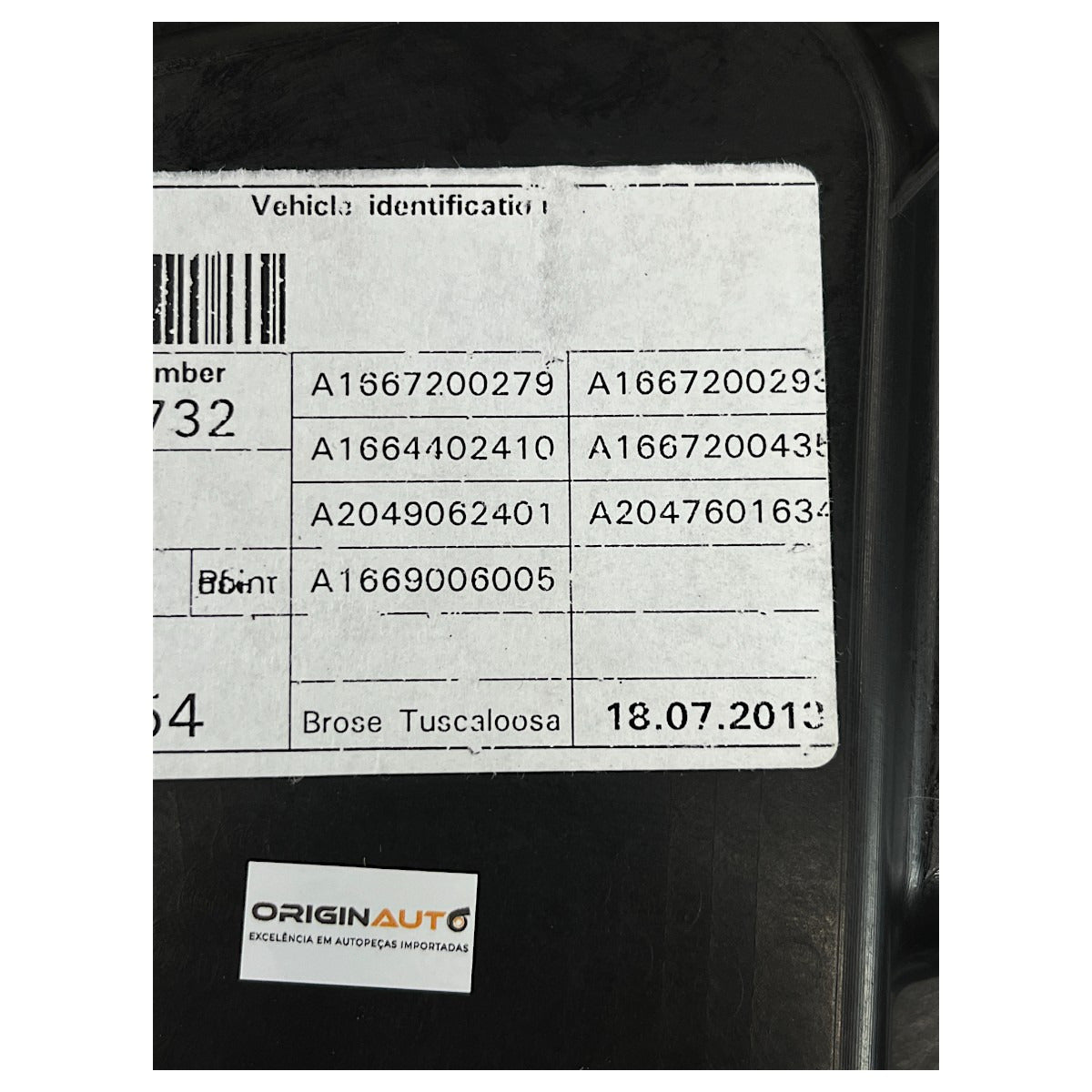 Máquina Vidro Mercedes GL 350 2014 2015 2016 Dianteira Direita