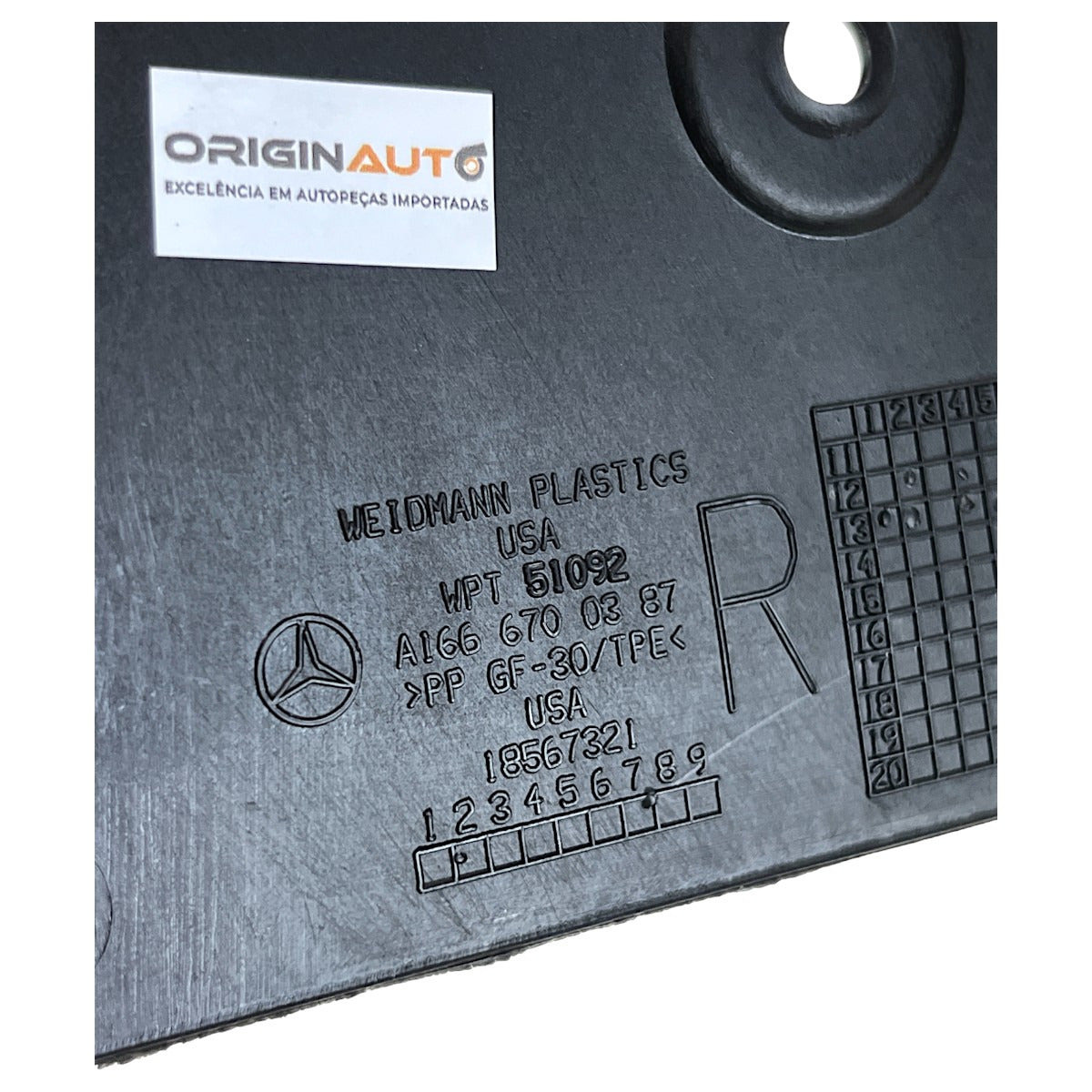 Acabamento Vigia Mercedes GL 350 2014 2015 Janela Direita