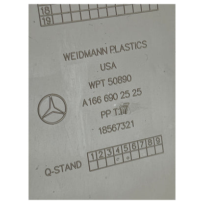 Moldura Coluna B Mercedes GL 350 2014 2015 Esquerda Inferior