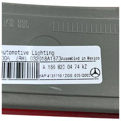 Olho de Gato Lanterna Mercedes GL 350 2014 2015 2016 Direita