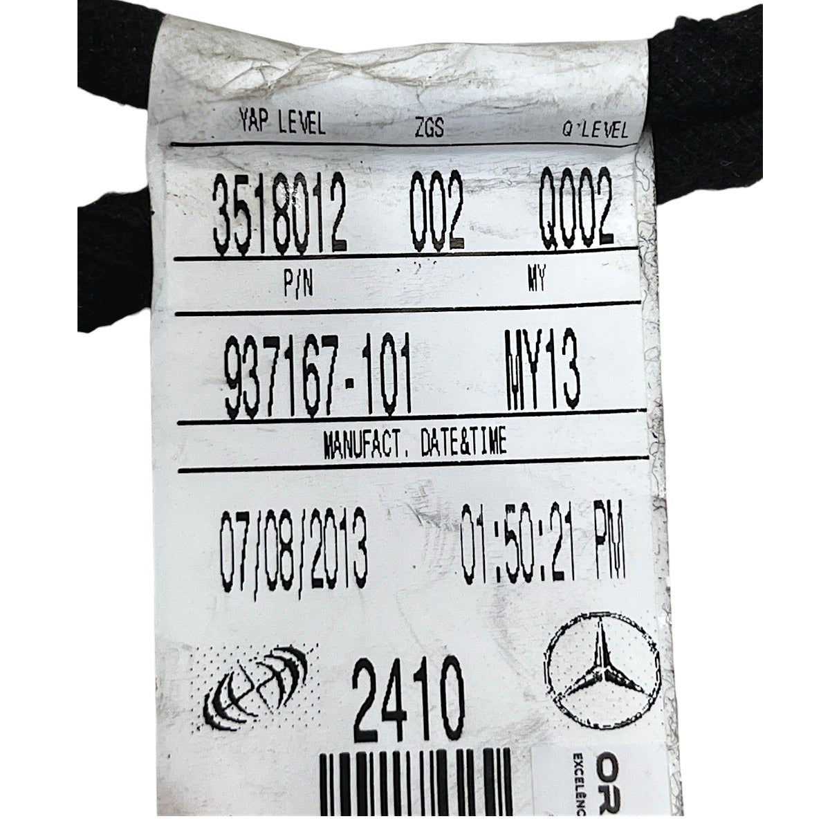 Chicote Porta Mercedes GL 350 2014 2015 Dianteira Direita