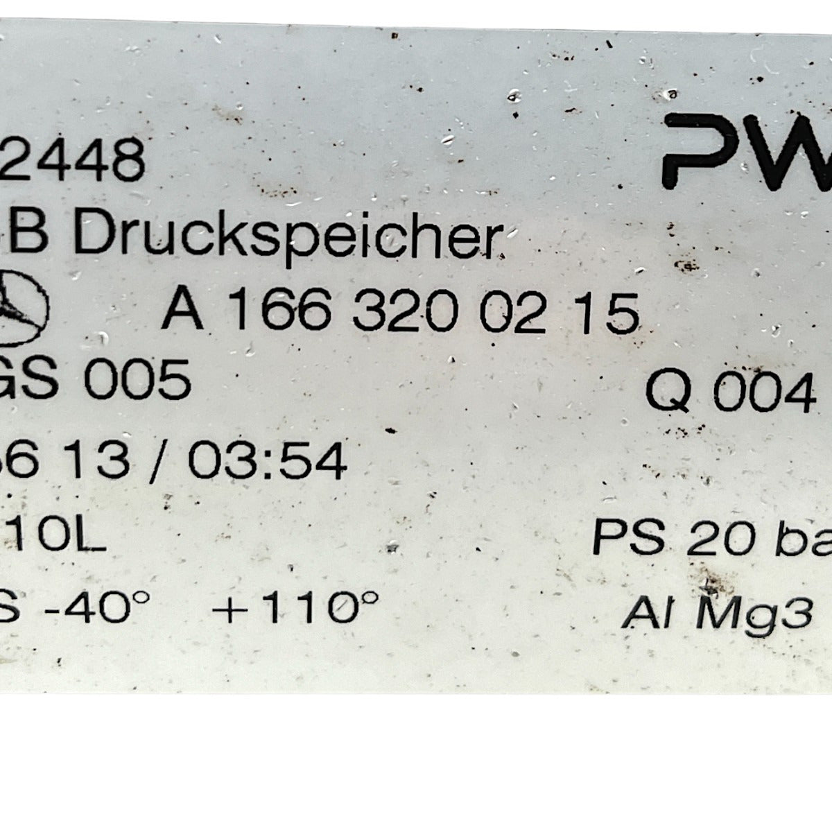 Cilindro Pressão Suspensão AR GL Mercedes GLS 350 450 2014