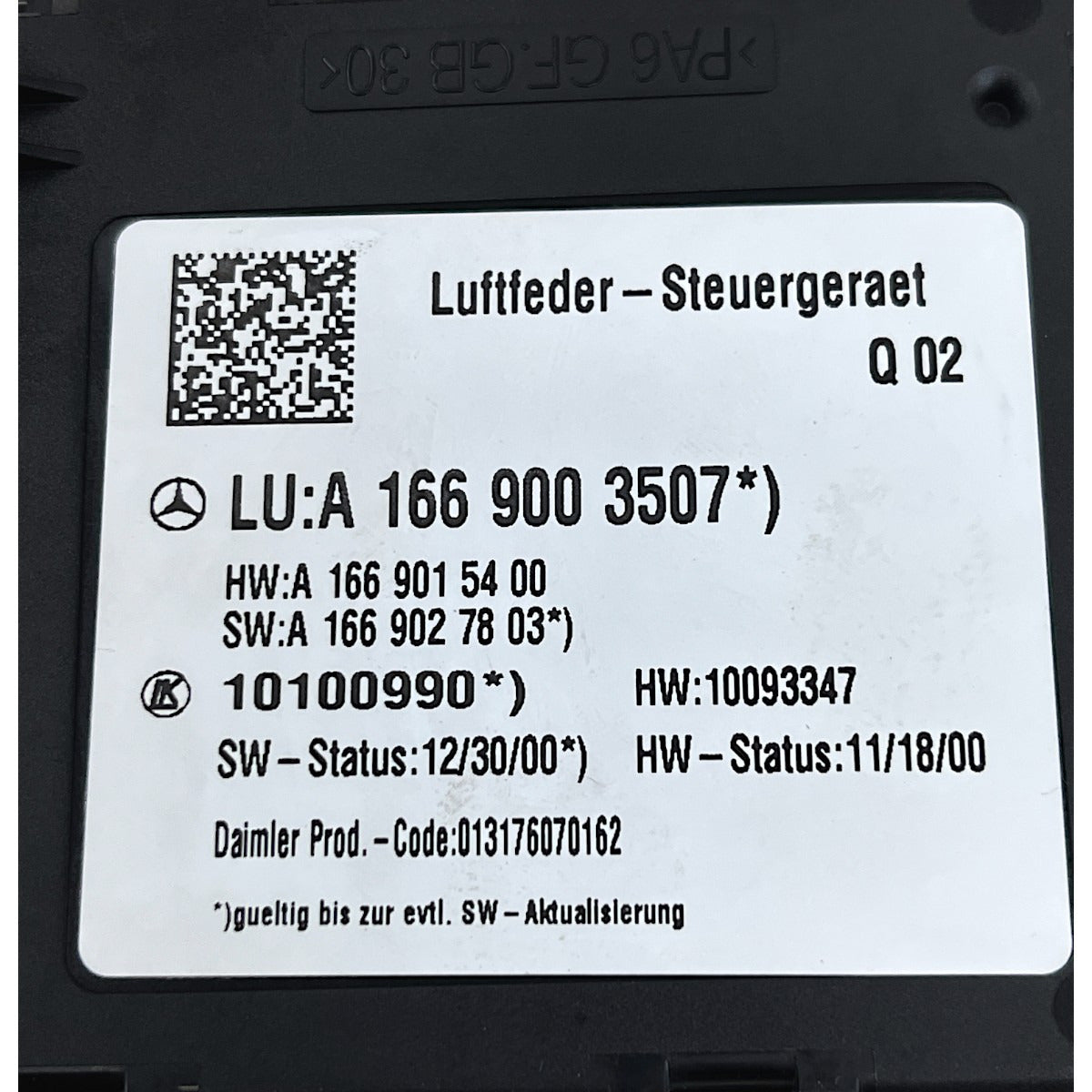 Módulo Suspensão Ar Mercedes GL 350 2014 2015 2016
