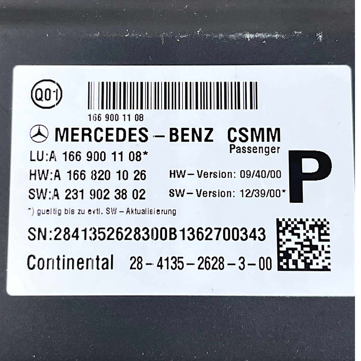 Módulo Banco Mercedes GL 350 2014 2015 Dianteira Direito