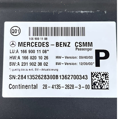 Módulo Banco Mercedes GL 350 2014 2015 Dianteira Direito