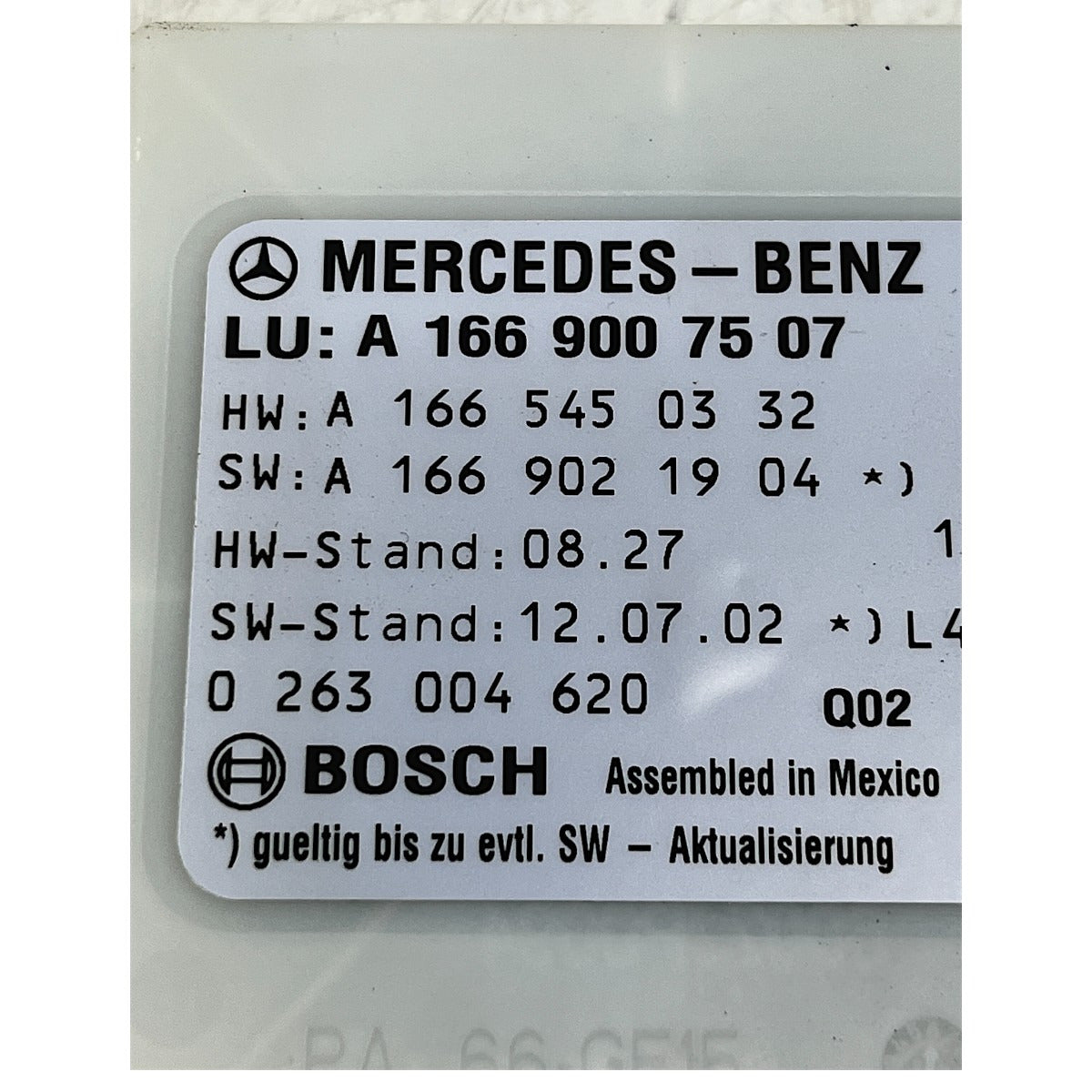 Módulo Controle Estacionamento Mercedes GL 350 2014 2015