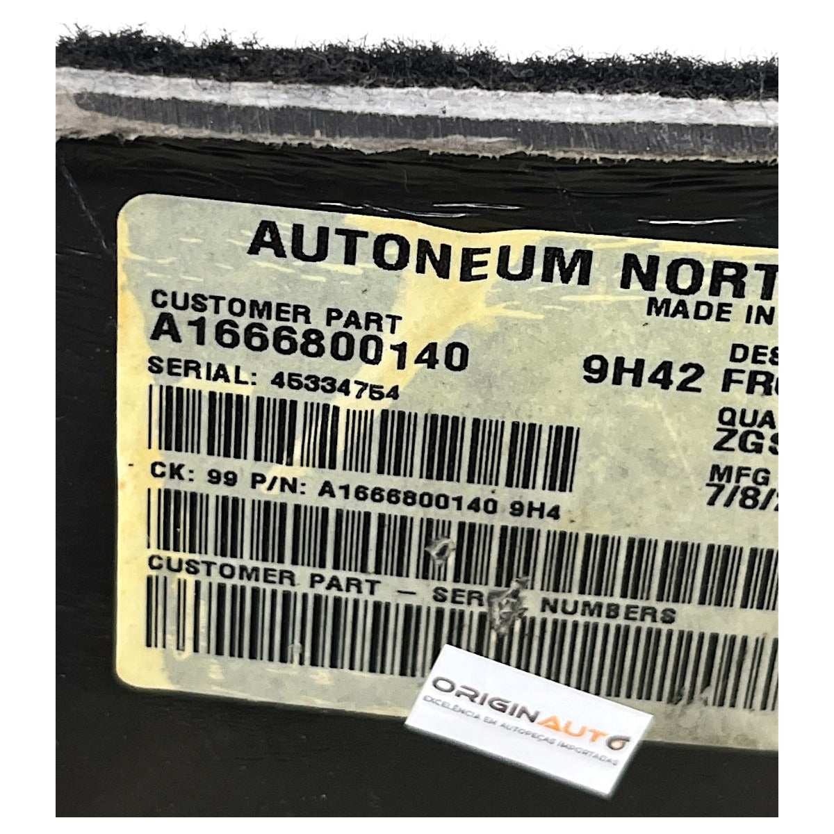 Carpete Assoalho Mercedes GL 350 2014 Dianteiro Esquerdo