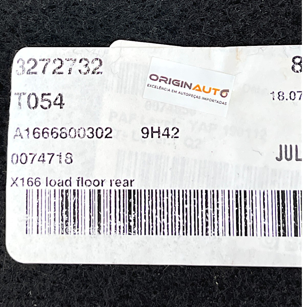 Tampão Assoalho Porta Mala Mercedes GL 350 2014 2015 2016