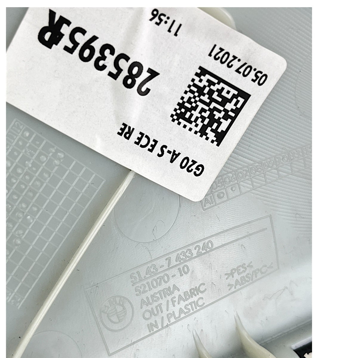 Moldura Coluna A BMW 320i 2020 2021 2022 Dianteiro Direito