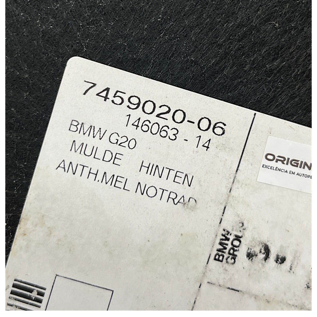 Moldura Acabamento Estepe BMW 320i G20 2020 2021 2022 Mala