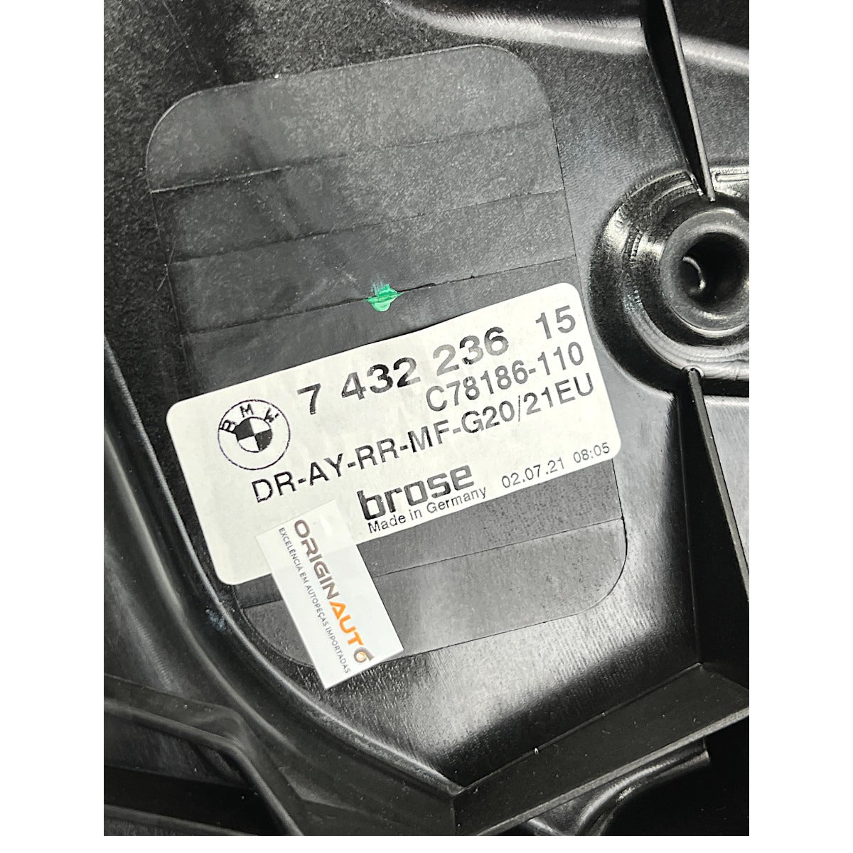 Máquina Vidro BMW 320i G20 2020 2021 2022 Traseiro Direito