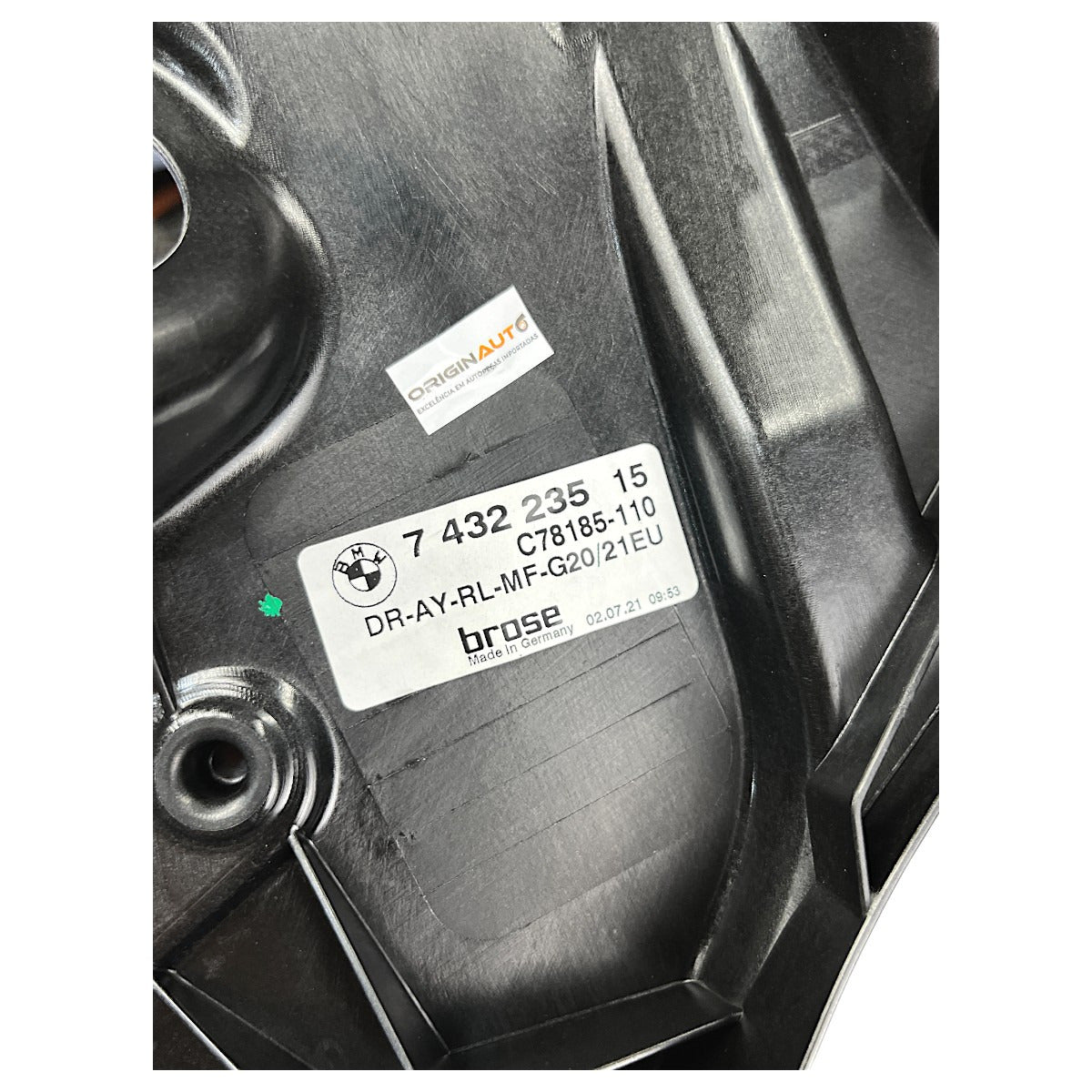 Máquina Vidro BMW 320i G20 2020 2021 2022 Traseiro Esquerdo