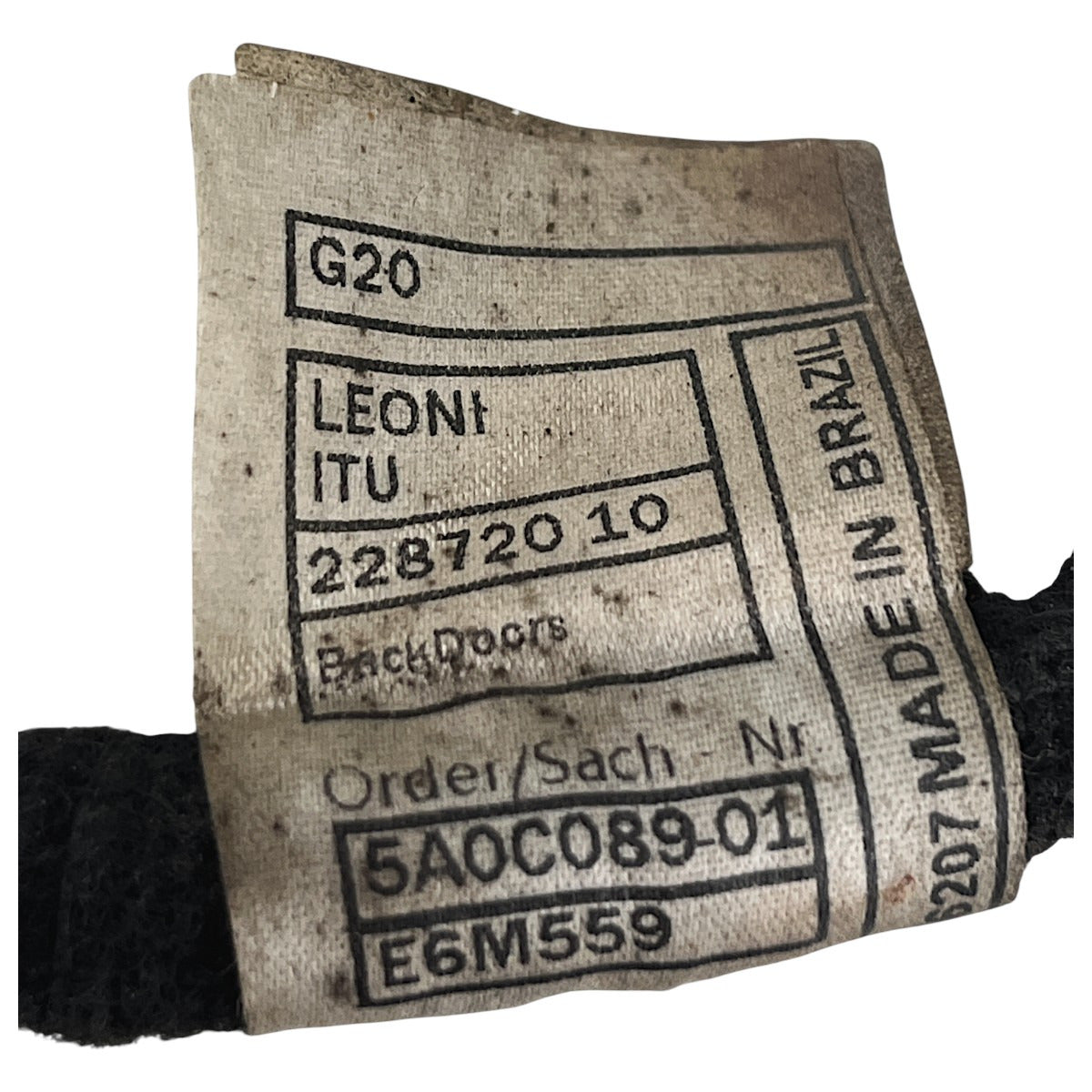 Chicote Porta BMW 320i G20 2020 2021 2022 Traseiro Dir Esq