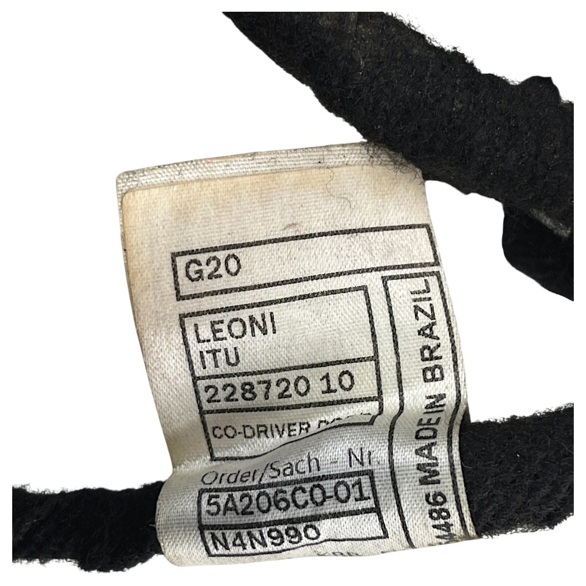 Chicote Porta BMW 320i G20 2020 2021 2022 Dianteiro Direito