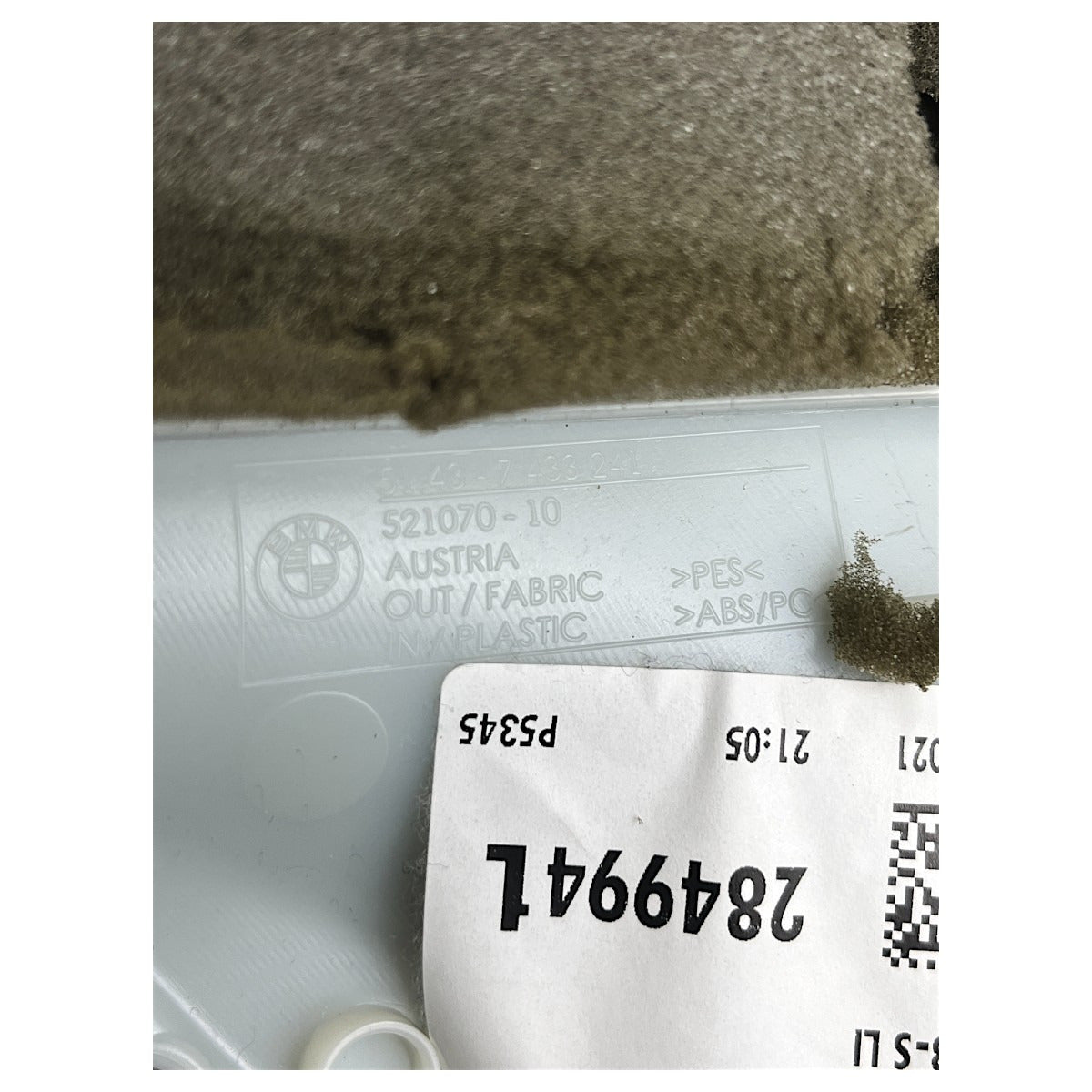 Moldura Coluna Cinto BMW 320i G20 2020 2021 2022 Esquerda