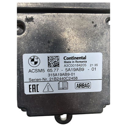 Módulo Central SRS BMW 320i G20 2020 2021 2022 5A19AB9