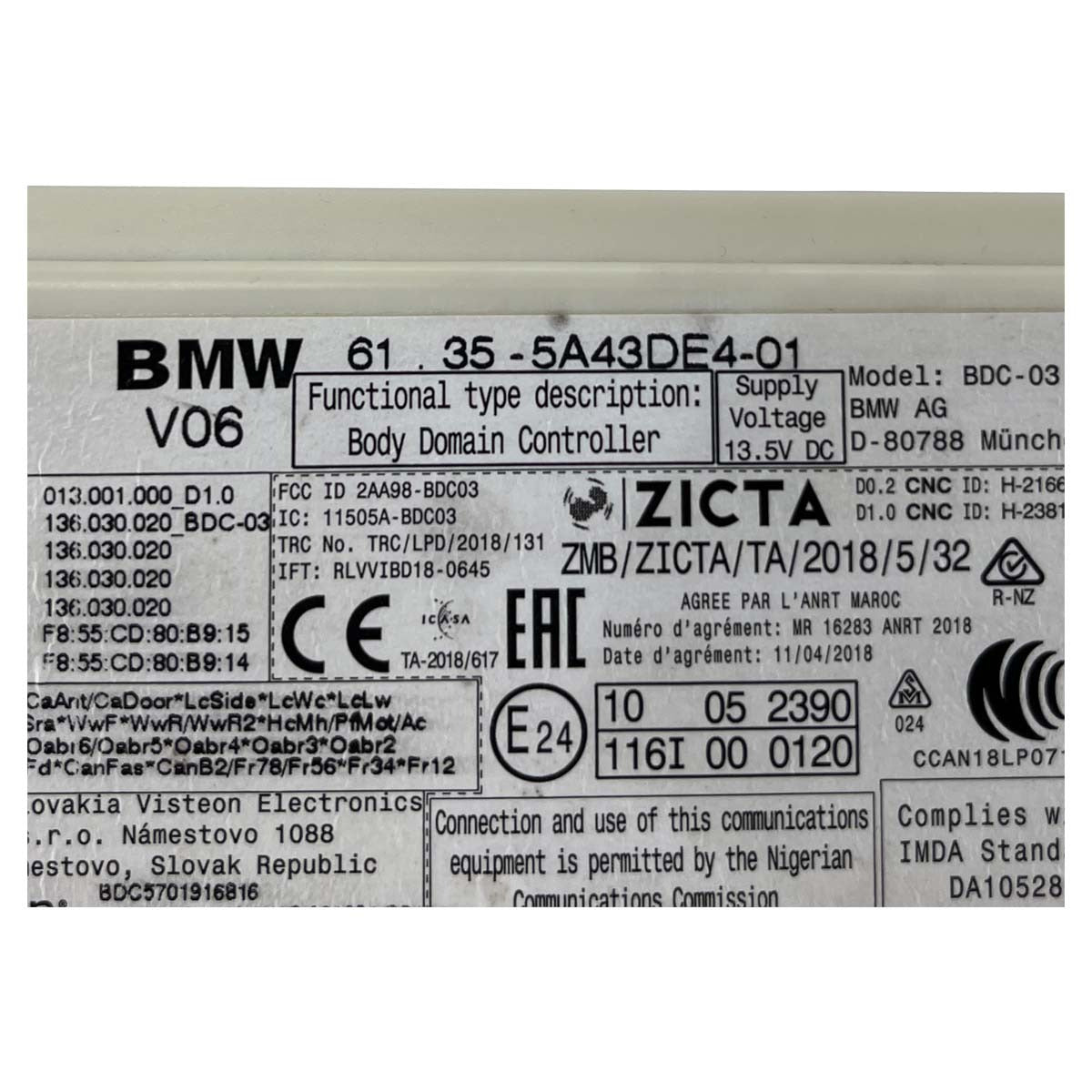 Módulo Central BCM Carroceria BMW 320i M G20 2020 2021 2022