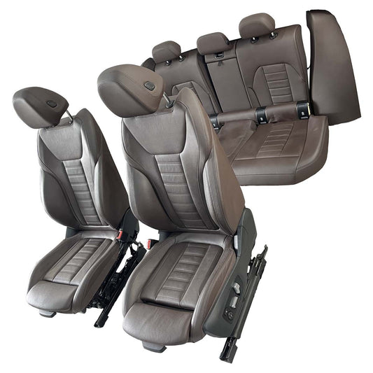 Jogo Bancos BMW 320i M Sport 2020 2021 2022 Couro Elétrico Mokka