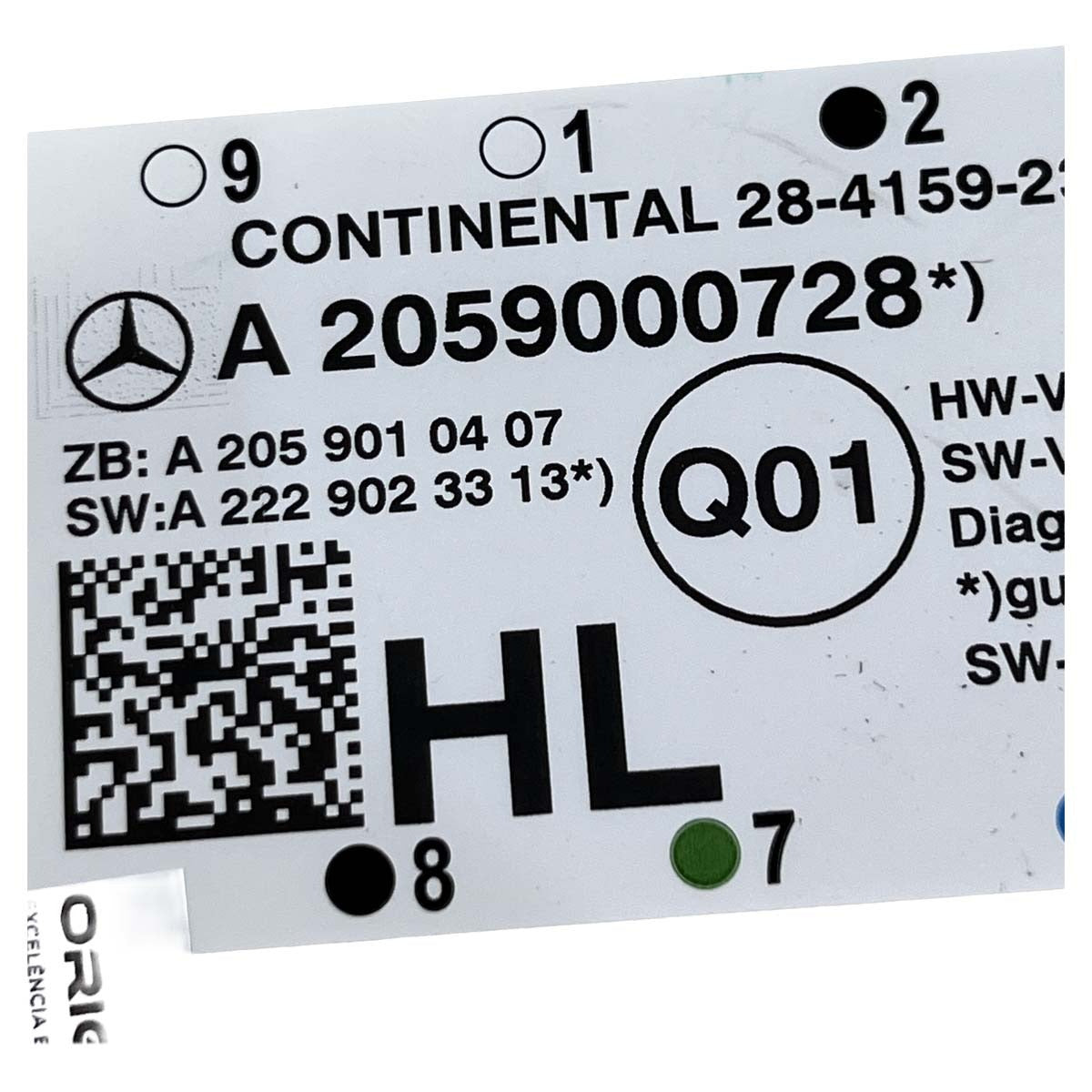 Módulo Porta Mercedes C180 2016 2017 2018 Traseiro Esquerdo