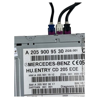 Módulo Som Leitor CD Mercedes C180 C200 2015 2016 2017 2018