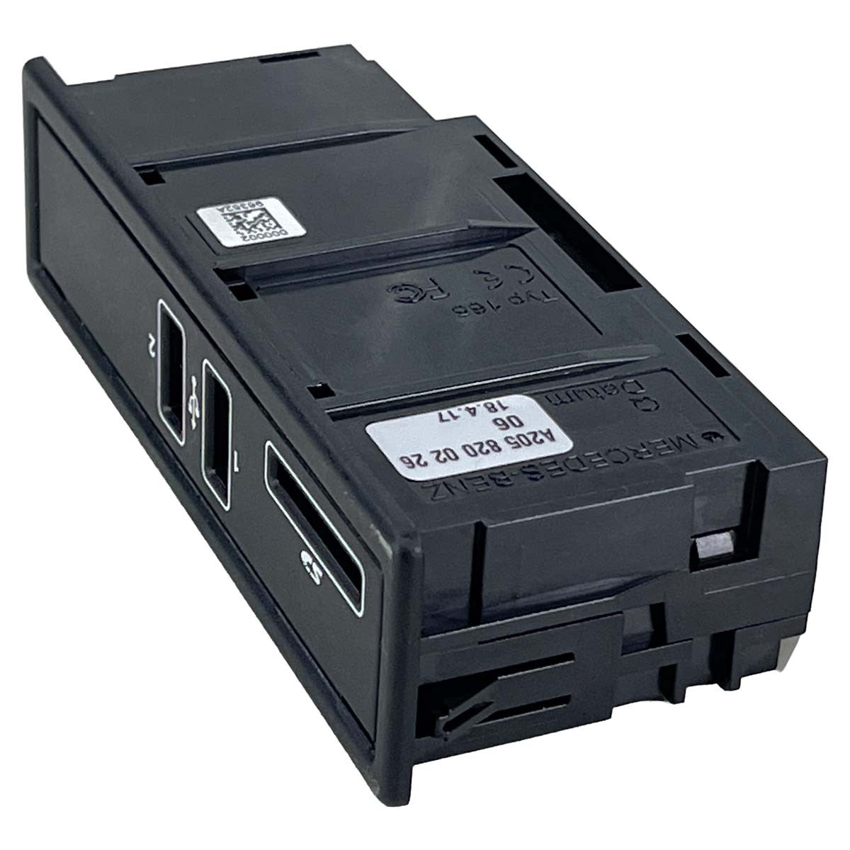 Entrada USB Aux Mercedes C180 C200 2015 2016 2017 2018 A2058200226