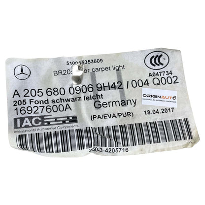Carpete Assoalho Mercedes C180 C200 2016 2017 2018 Traseiro